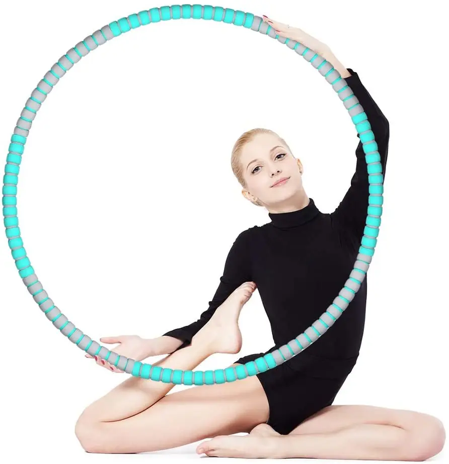  Утяжеленная сердцевина из нержавеющей стали кольца Hula 8 секций съемные для фитнеса и