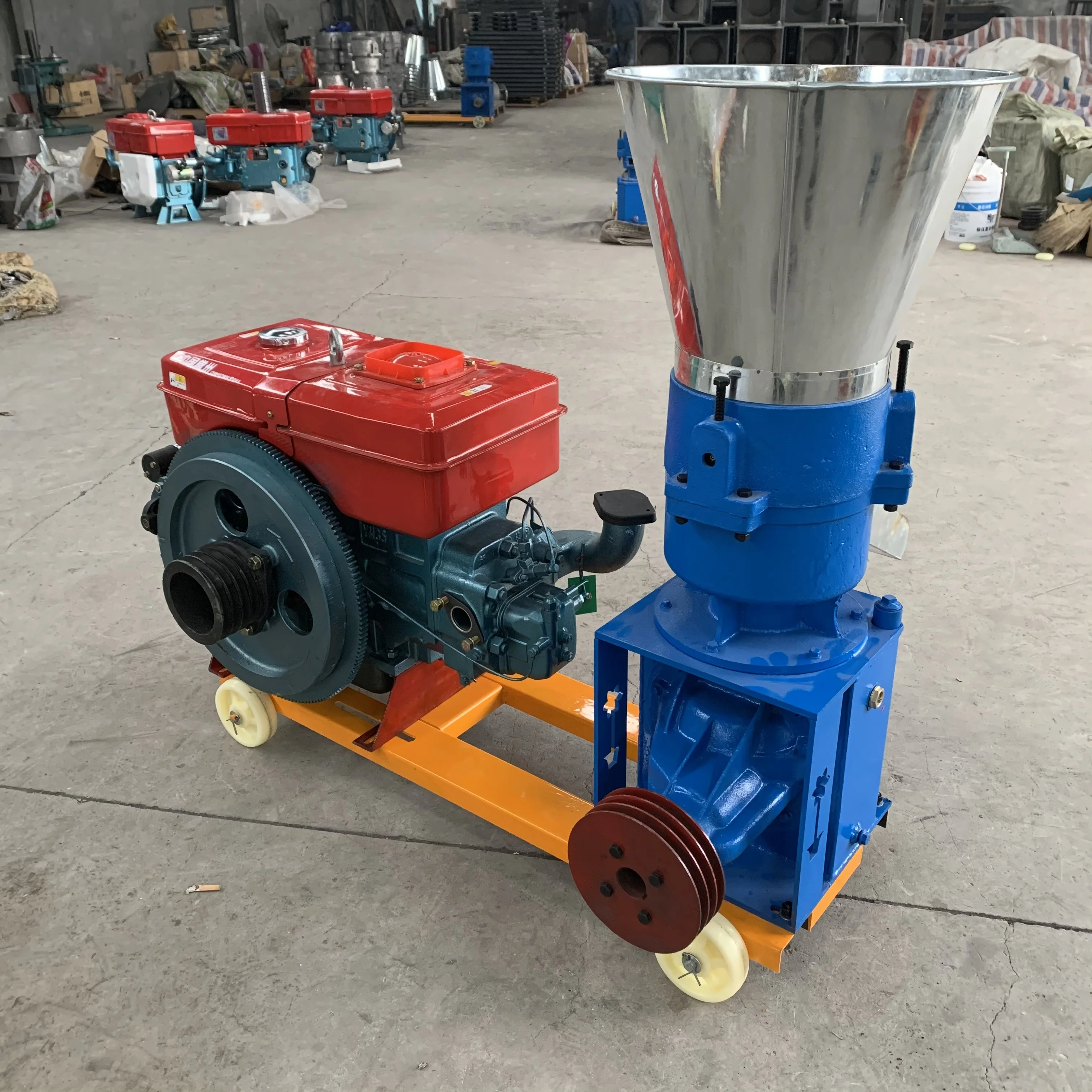 Pellet Making Machine Famous Supplier Manxon Animal Feed Pellets Mill Wood