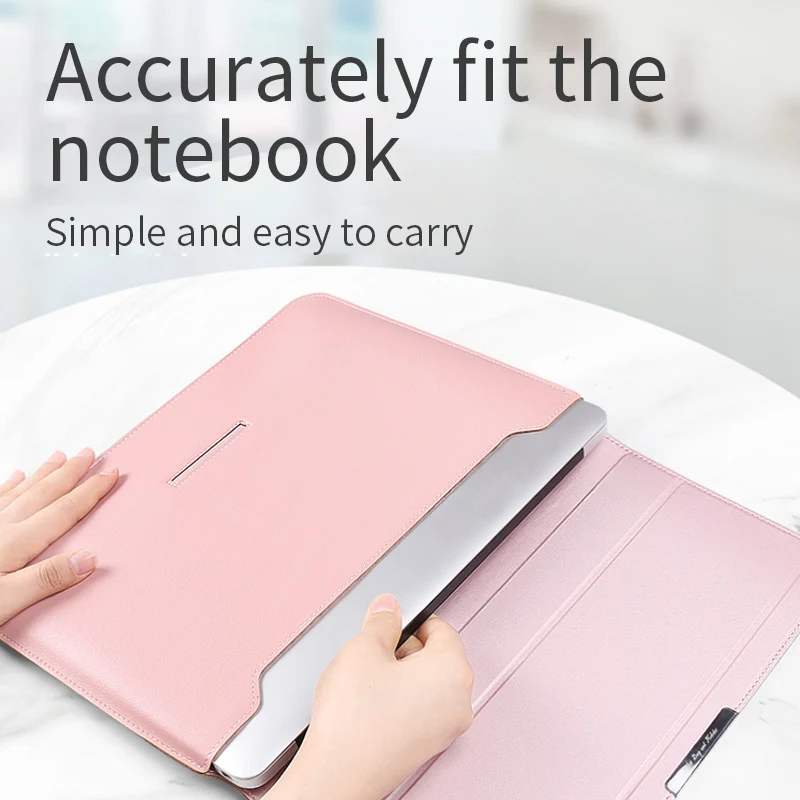 Top Seller Leather Laptop Case Ultra Slim Protective Computer Bag For MacBook