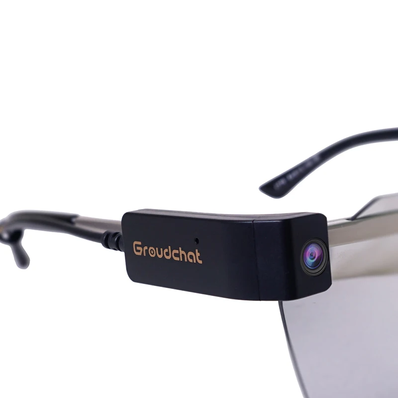 Factory sales Groudchat sport camera  mini camera mobile phone HD 1080p digital camera clip on glasses.