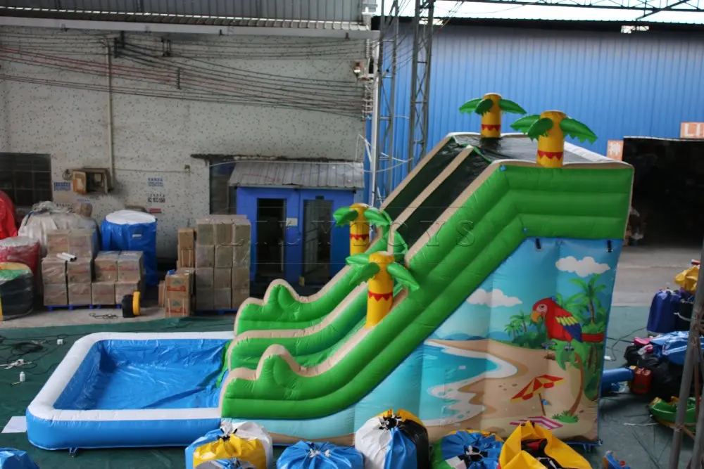 Hot selling Water slide pool commercial inflatable water slide for kid big cheap bounce house jumper bouncy jump castle bouncer
