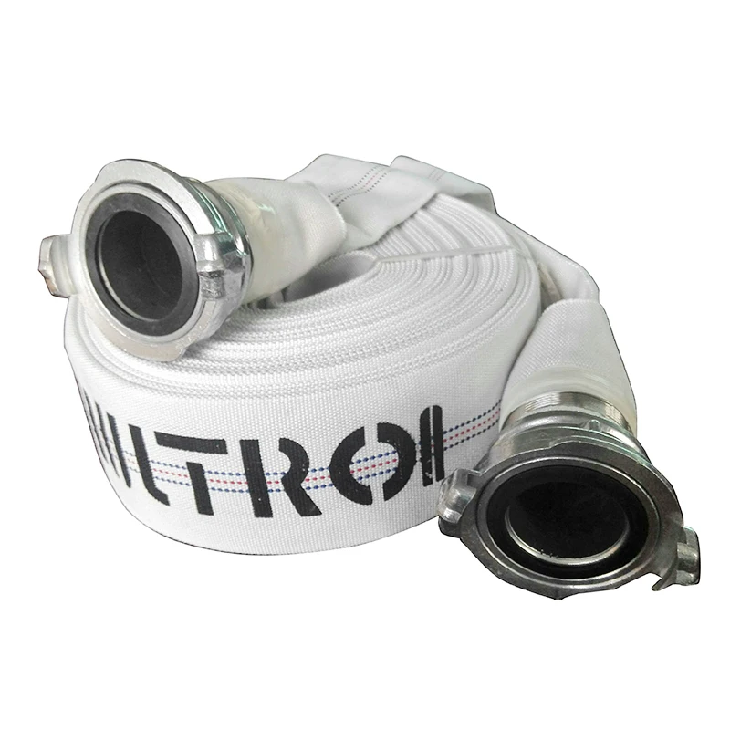 hose pipe pvc lining 4 inch canvas fire hose with 8 bar working pressure