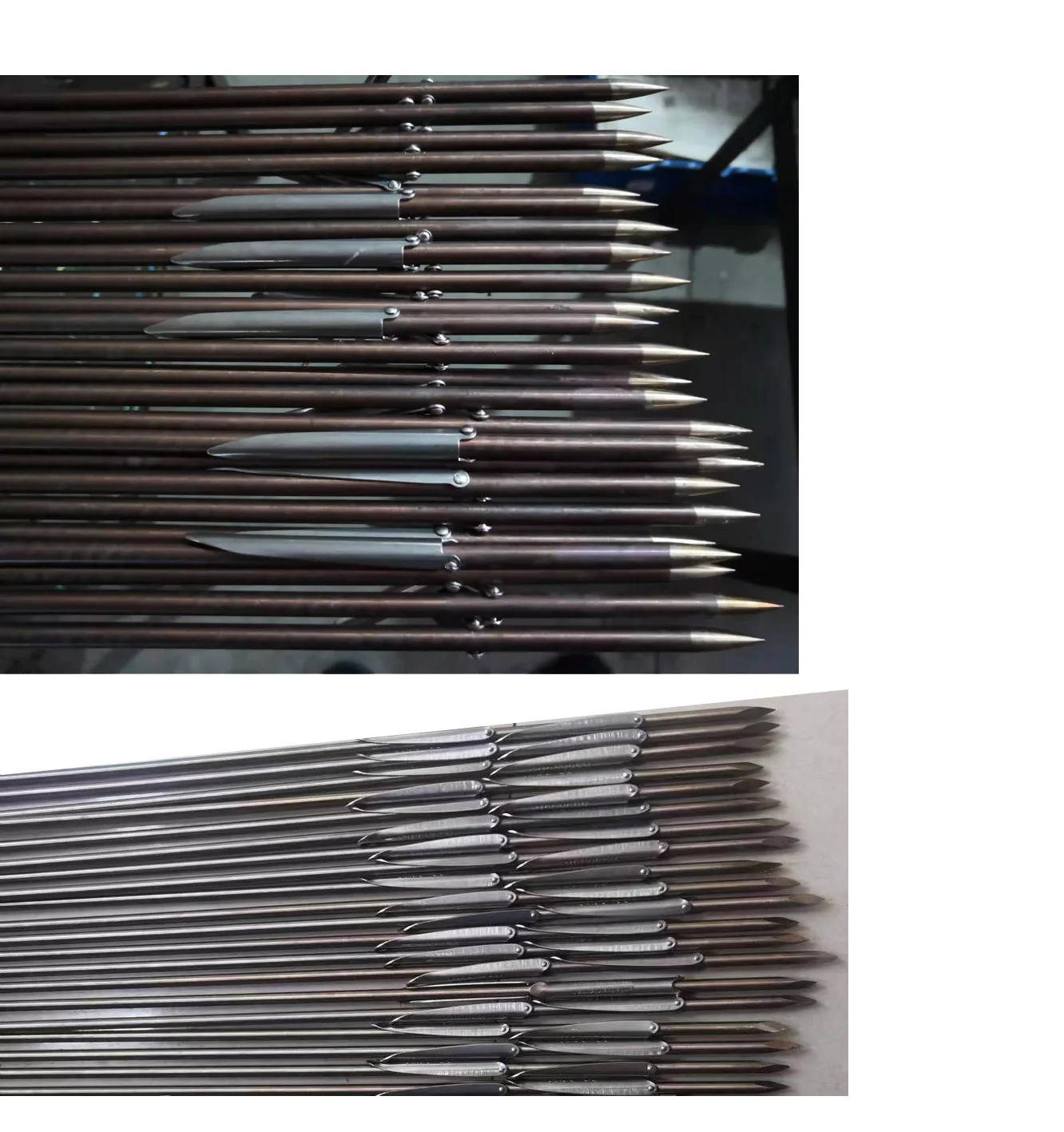 Spearfishing Spear 17-4PH Stainless Steel Fishing Spear Diving Fishing Spear Shaft  Tricut /Round Tip Head With Down Barb