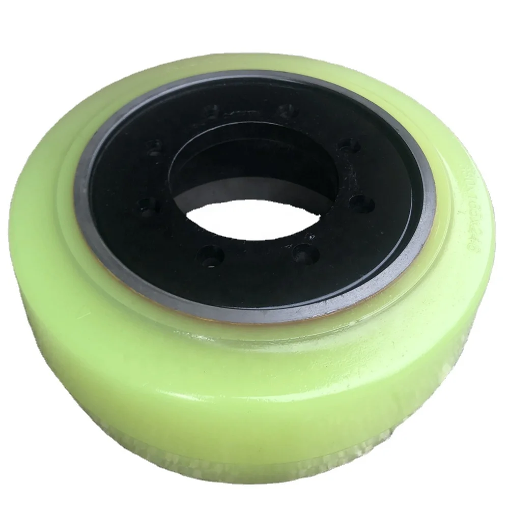 High Performance 380x165 mm Casting Poly urethane CLARK 2.0-2.5 Ton Electric Forklift /Truck Rear Drive Tire Wheel Hub Assembly