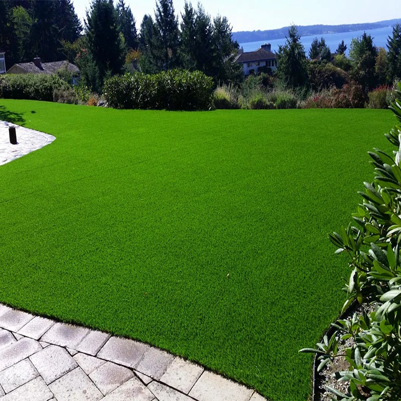 High Density 30mm Natural Garden Synthetic Artificial Grass Lawn
