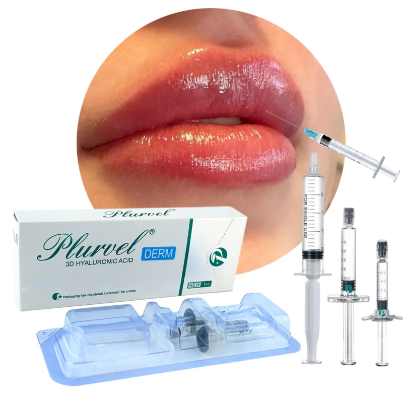 Поставка от производителя Plurvel, Филлер с гиалуроновой кислотой, 2 мл, кожный наполнитель для лица, инъекционный с Ce Iso для наполнителя для губ