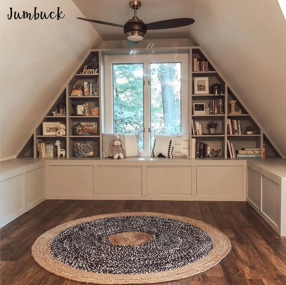 
Luxury dark blue American shaker house wood bookcase home furniture bookshelf 