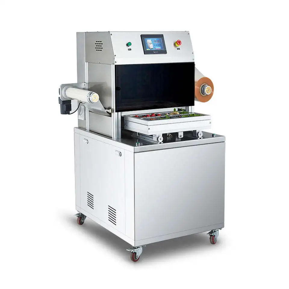 Fully Automatic Packaging Food Tray Filling Machine Plastic Sealing Trays Sealer Tray Sealing Machine In Usa