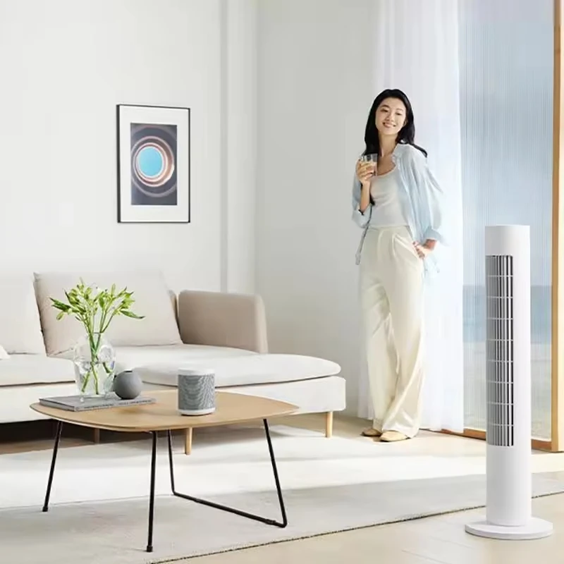 Инверторный вентилятор xiaomi home Smart DC 2 мягкого ветра тихий энергосберегающий объем подачи воздуха 470 куб/ч скорость 5 6 м/с