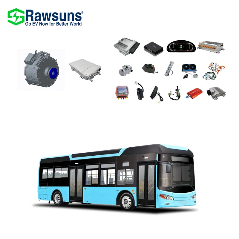 Rawsuns AC Traction Motors PMSM EV Conversion Kit RDD1100 Bus Truck Electric Powertrain Inverter Control Diesel Electric Drive