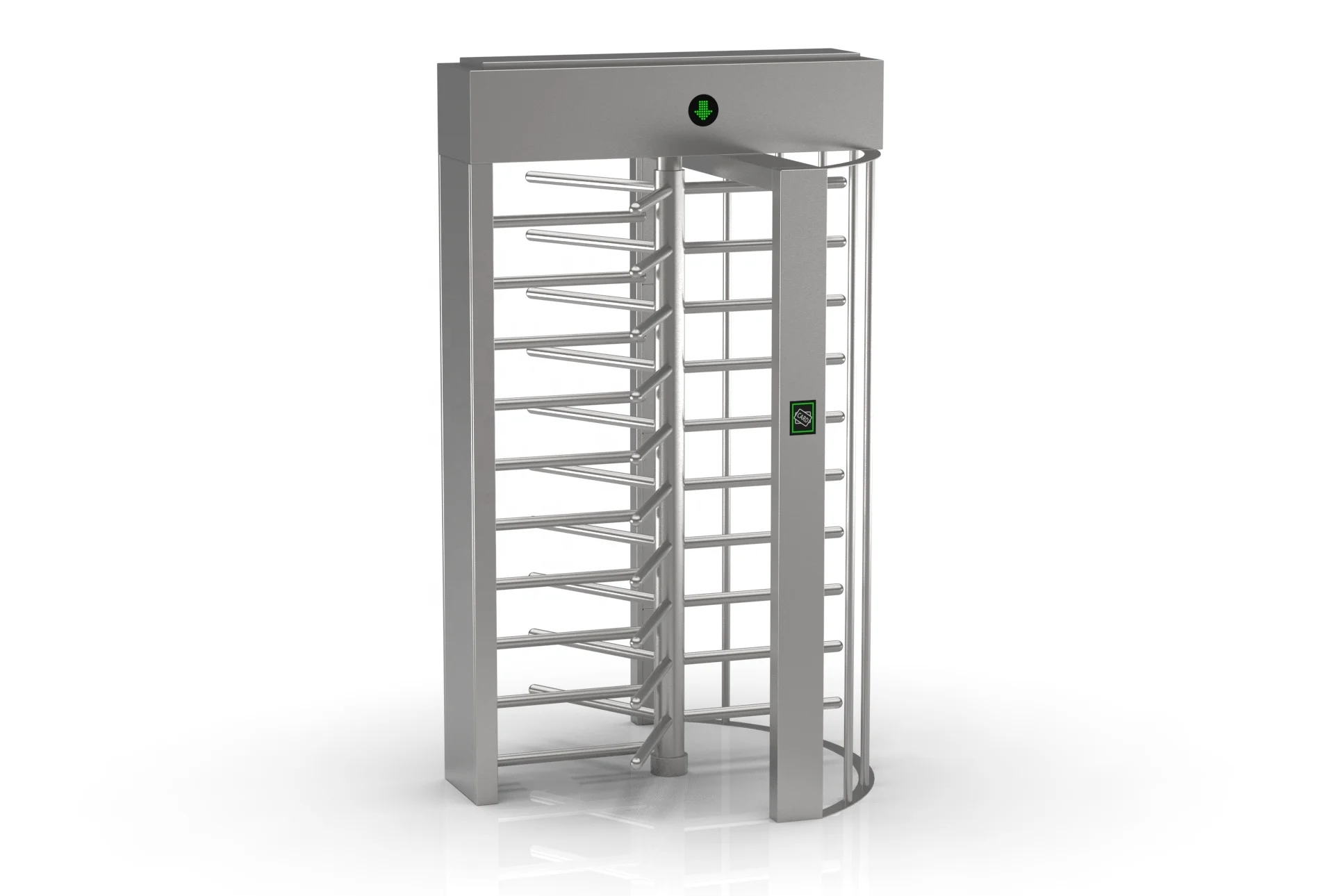 304 Stainless Steel Entrance Pedestrian Full Height Electric Turnstile Gate