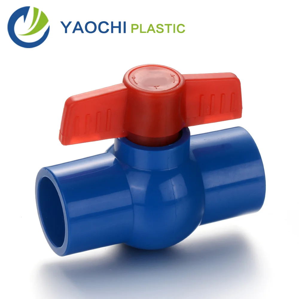 China Supplier Color customized PVC 3/4 inch upvc compact ball valves