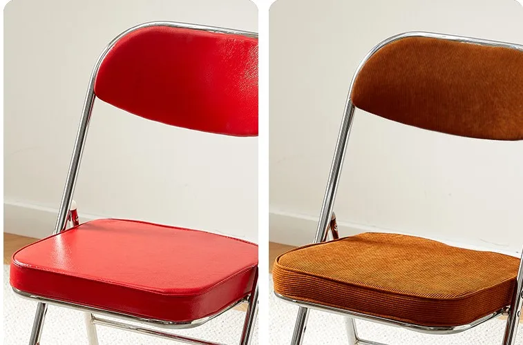 Wholesale Cheap Commercial Stackable Black Metal Folding Chair Home Office Furniture Folding Metal Chairs