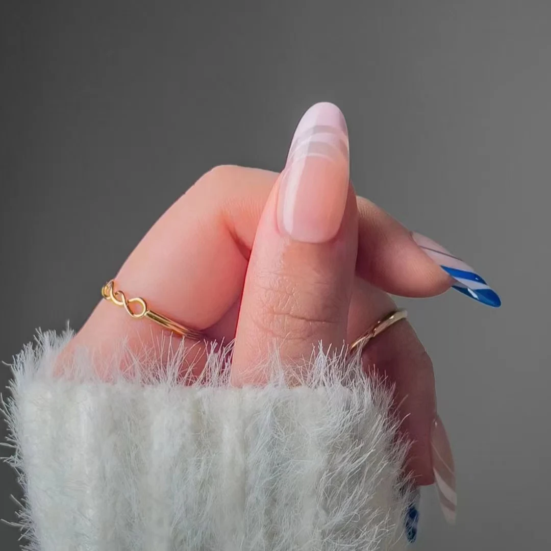2025 trending wholesale good quality long last  factory supply  oval shape luxury nails  Designed Nail Tips  fake nails