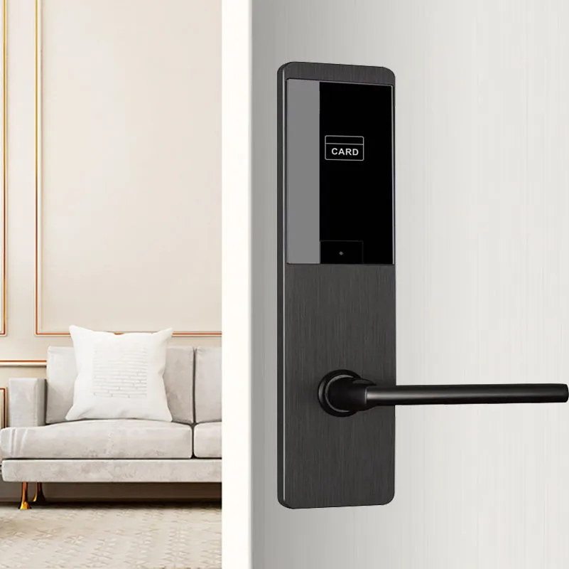 Special Design Hotel RFID with Handle Electronic Magnetic Card Reader Door Lock Digital