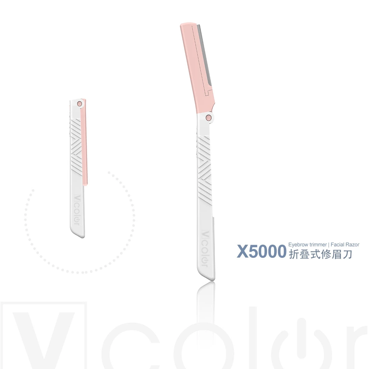 Customizable logo and color Ladies Foldable Facial Razors Eyebrow Shave Hair Simple Eyebrow Trimmer