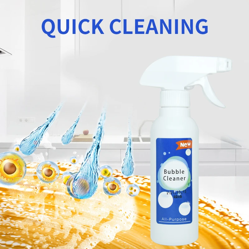 Kitchen Grease Cleaner Remove Multi-Purpose Foam Cleaner Bubble Cleaner Household Cleaning Tool Bubble Spray Kitchen 200ml