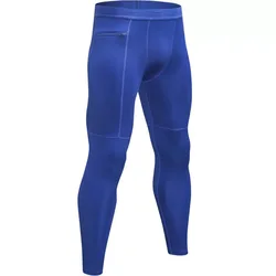 High Quality Solid Color Four-way Stretch Lightweight Men Gym Yoga Tight Seamless Pocket Leggings