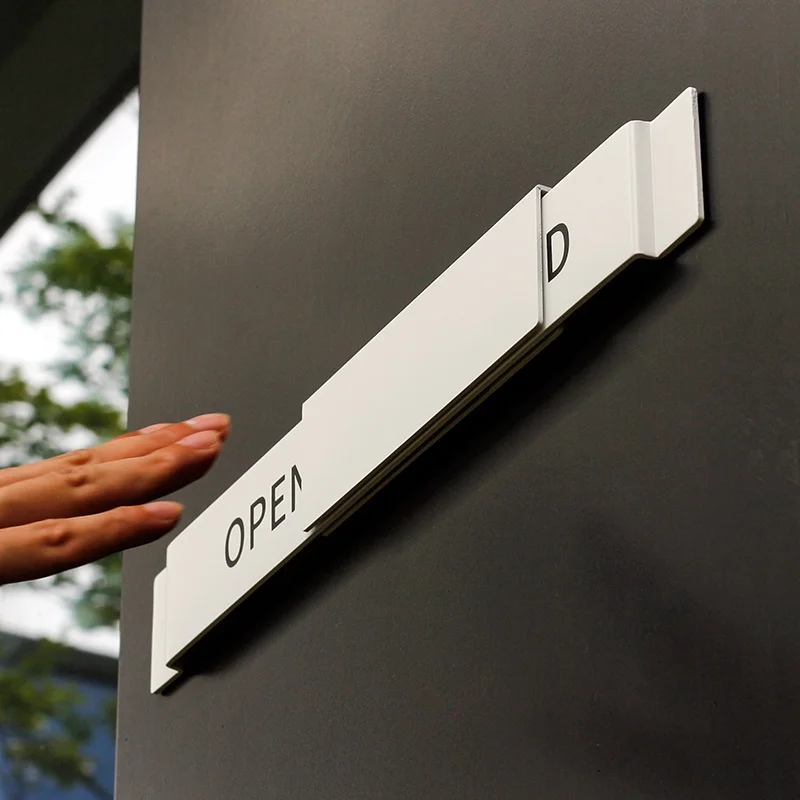 Open Store Business Hours Board Stylish Restaurant Window Listing Popularins Prompt Notification Personalized Advertising Board