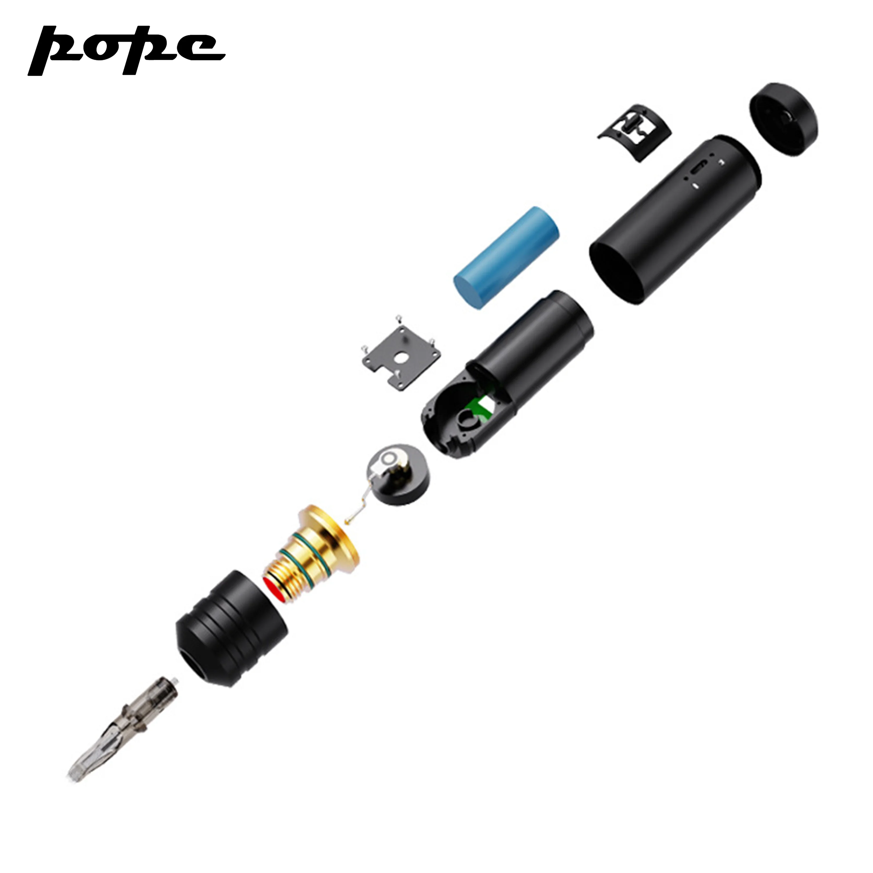 POPE sustainableTattoo Pen Machine Set Replace Battery Wireless Pen Kit Pen Machine Making