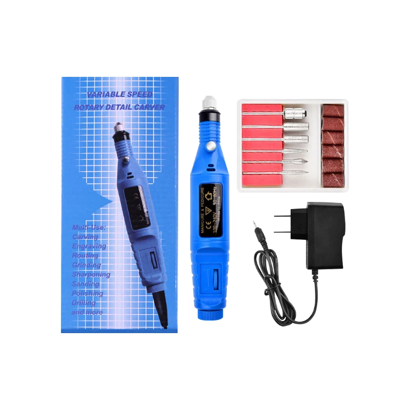 Ready To Ship 2021 Custom Private Label Set Mini Strong Professional Rechargeable Portable Electric Nail Drill