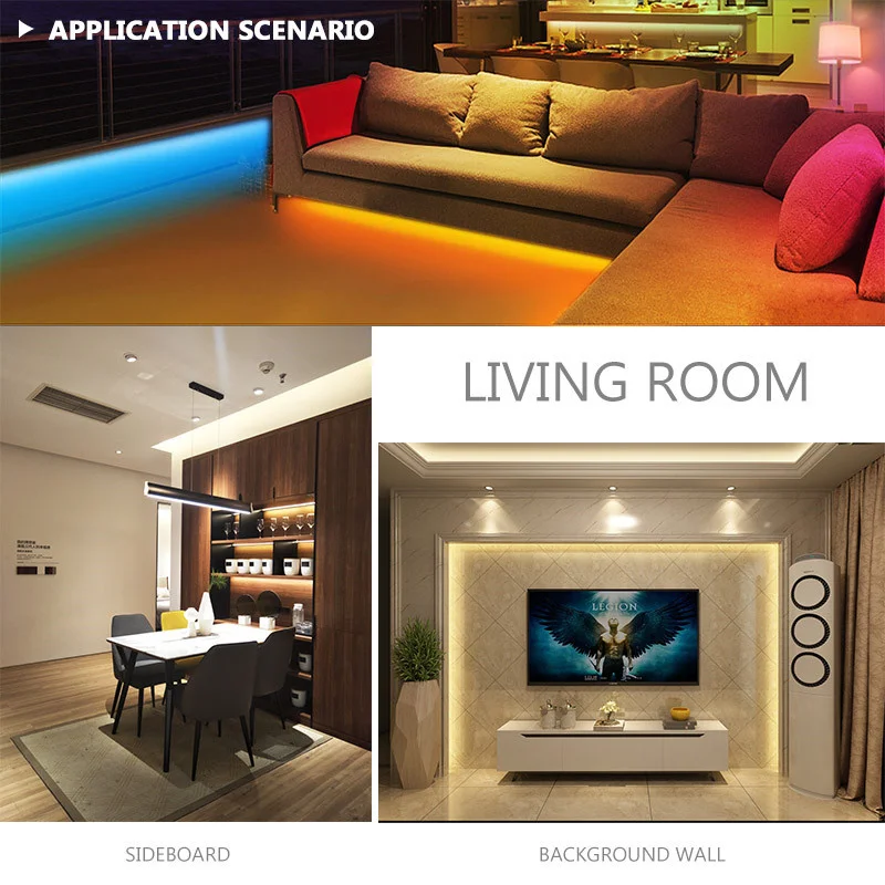 Christmas Decoration Background APP Control RGB Back Backlight USB LED Smart Strip Lights For TV Backlit Computer Screen Game