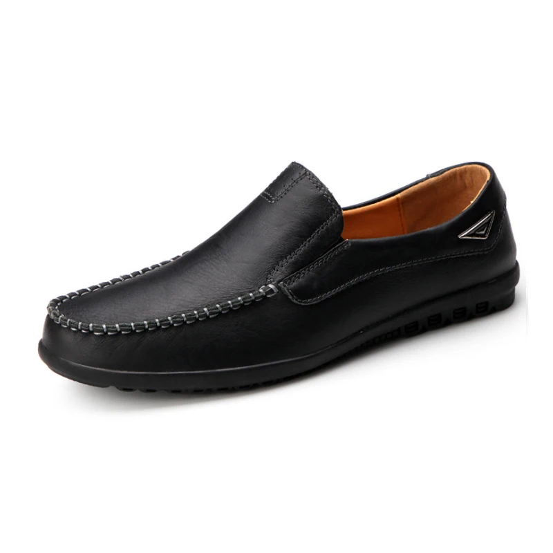 Wholesale China Fashion New Style Men Flat Loafers Round Toe Anti-slippery Shoes Breathable Walking Shoes