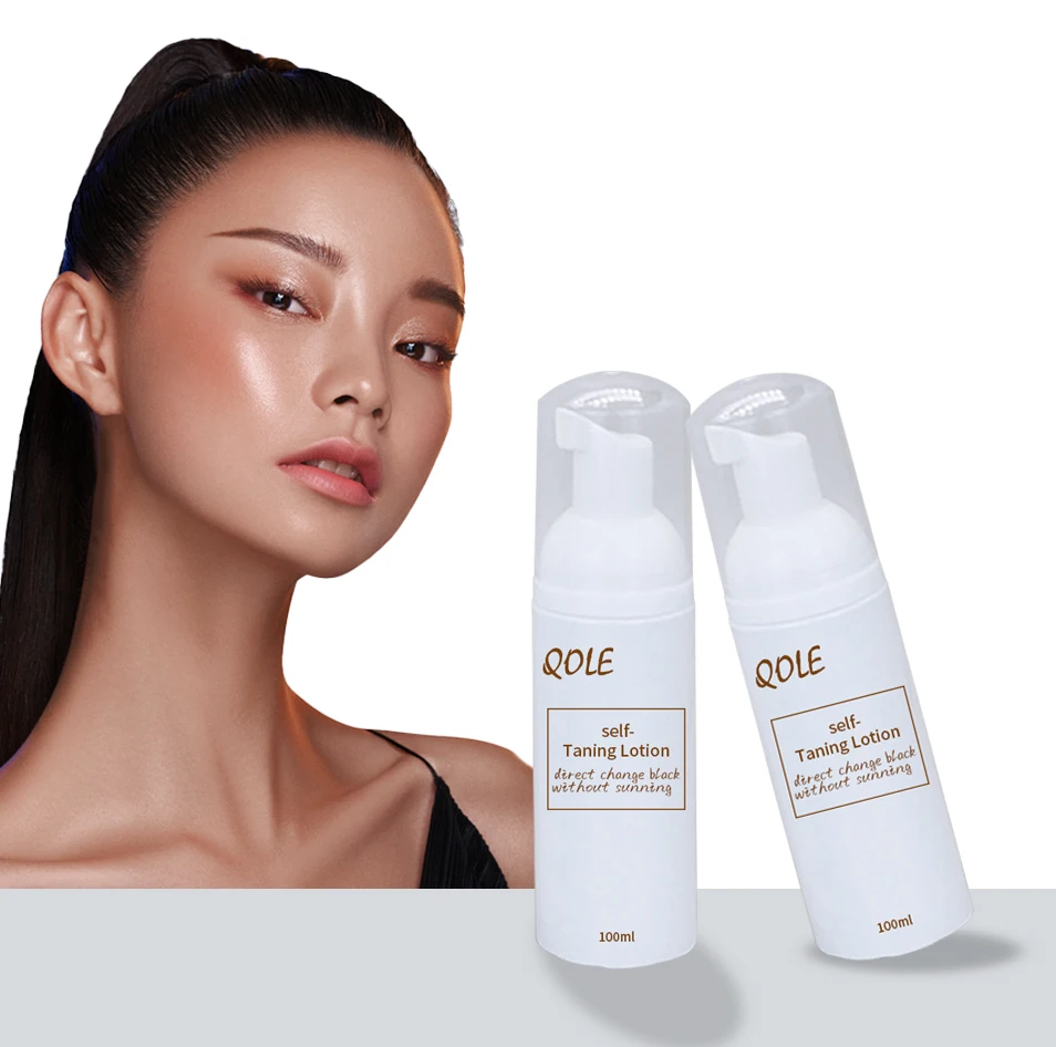 direct change black brown color skin tanning body lotion spray tan system for beauty