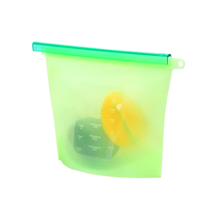 High quality wholesale reusable storage sealed food bags Silicone leak proof vacuum bags