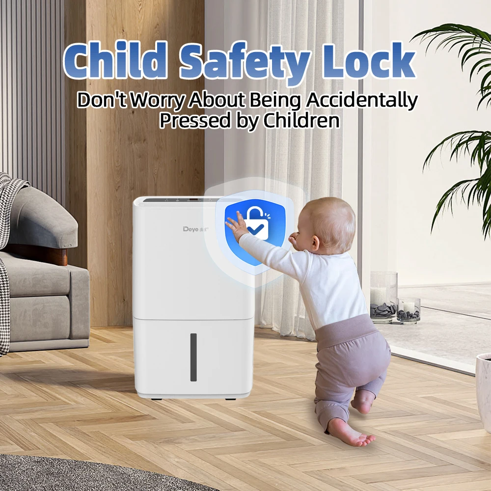 Deye high quality DYD-R50A 50L 1owest smart air dry home dehumidifier with R290