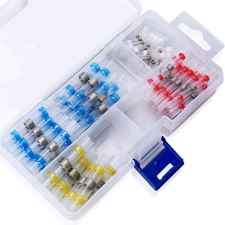 100 шт стыковые соединители Термоусадочные Припоя уплотнительные провода соединители