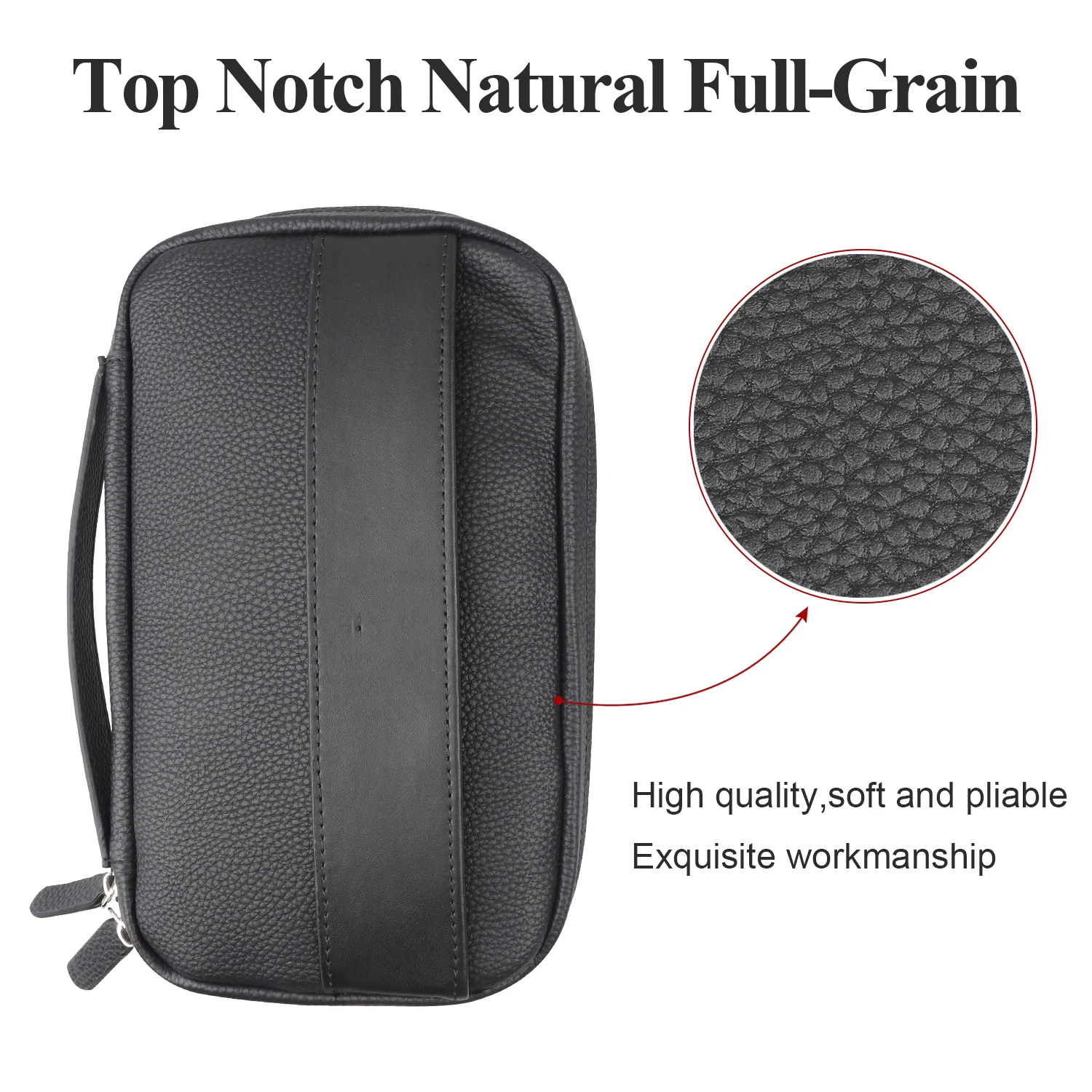 Customized Cigar Bag PU Leather Travel Cigar Case for Cigar Cutter Lighter Humidor