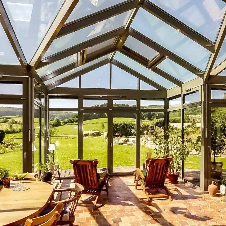 3.0 mm thickness lowes sunrooms with laminated glass patio enclosure sunroom