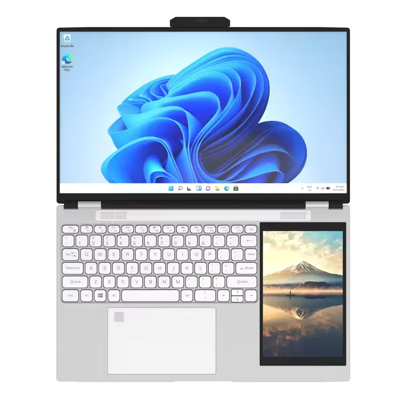 Double Screen 16GB 1TB SSD Intel Celeron Processor N100 N95 N5095 Business i9 i7 i5 laptop OEM 15.6 inch + 7 inch education