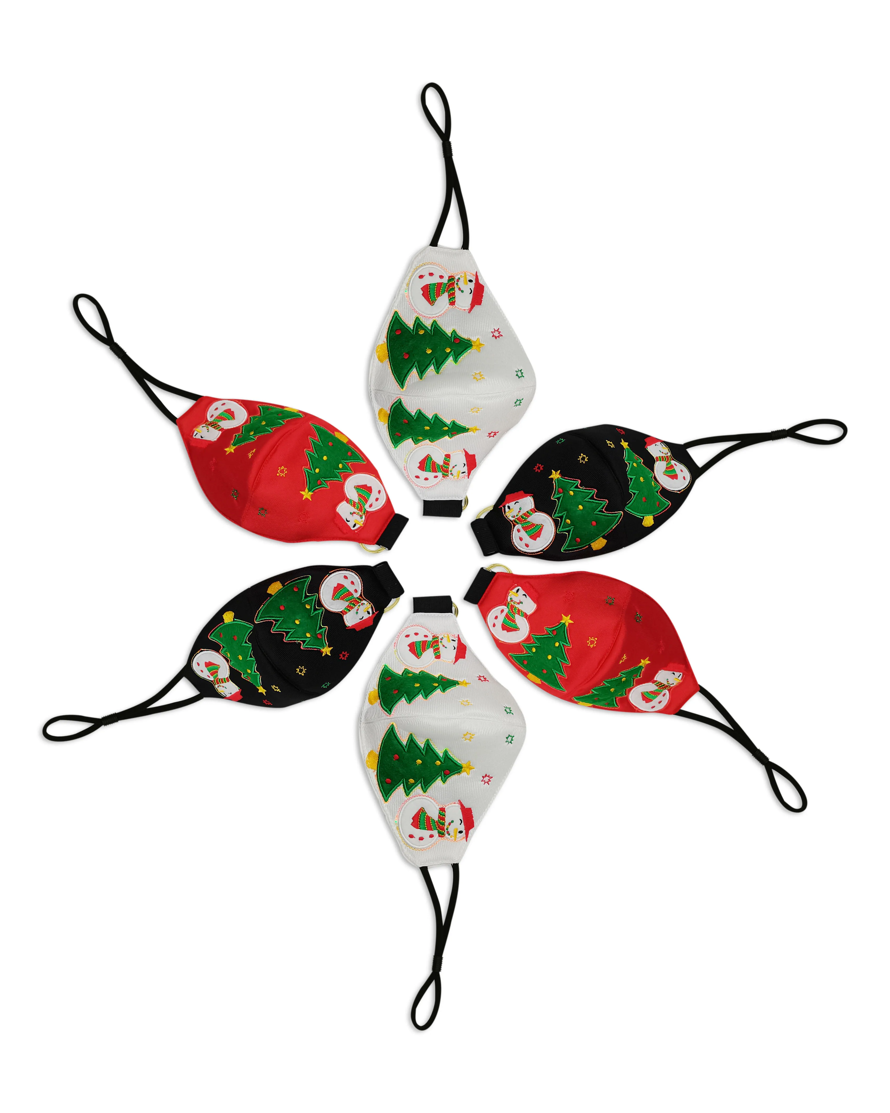 New USB Rechargeable LED Light Face Mask Glowing Luminous Dust Mask  Dancing Masquerade Costume Christmas Party Festival