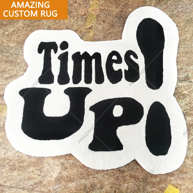 Знаменитый корейский киноигра красный логотип дизайн персонажа под заказ вырезанный вручную ворсовый коврик для ног