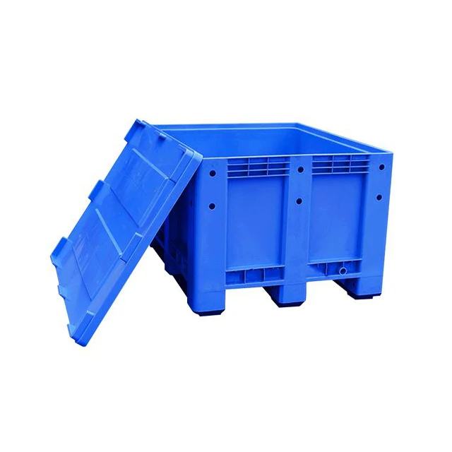600 liter Australia large size capacity uncollapsiable stackable plastic pallet box used for fruit and vegetable