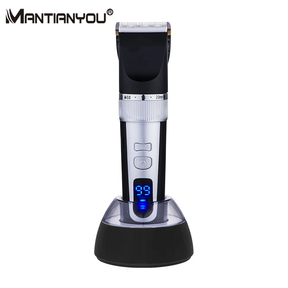 MANTIANYOU Wholesale Professional Ceramic Titanium Blade Rechargeable Hair Clipper Trimmer