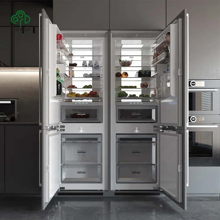Stylish Integrated Refrigerator with Energy Efficiency Features