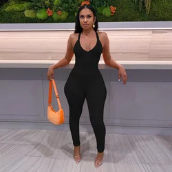 Women Sleeveless One Piece Sport Jumpsuit 2022 Rompers Women One Piece Jumpsuits