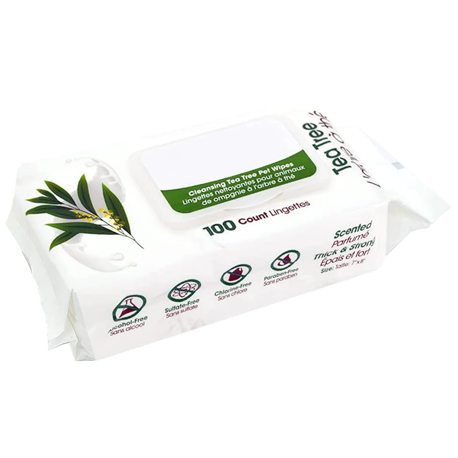 Wholesale Soft And Comfortable 100% Degradable Bamboo Fiber Pets Cats Cleaning Paper Towels Eyes Wet Wipes