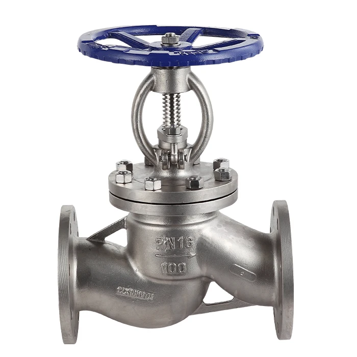 
horizontal globe check valve J41W-16P 4inch Flange globe valve Made in China 