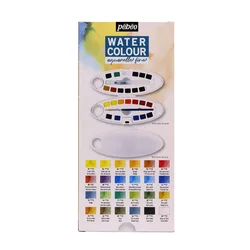 Most Popular Durable 24 Colors Oval Box Art Supplies Watercolor Sets