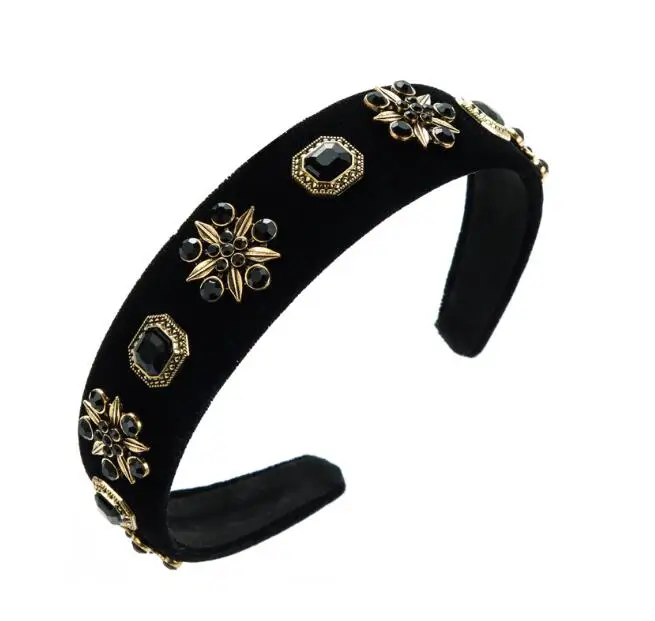 European Rhinestone Gold Leaf Bridal Accessories Women Sweetheart Crowns Cheap Custom Headbands Hairband