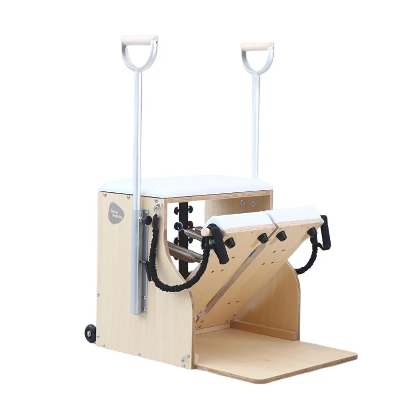 Pilates Chair Split-Pedal Stability Combo Chair with Handles Yoga Fitness Trainer Reformer Machine Pilates Equipment