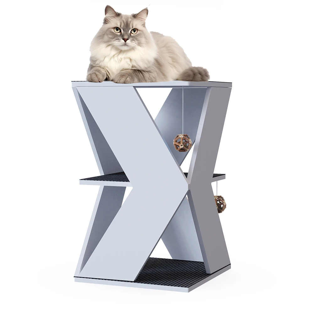 modern pet houses and furniture Wooden Pet Geometric Table Living Room cat bed pet houses furniture