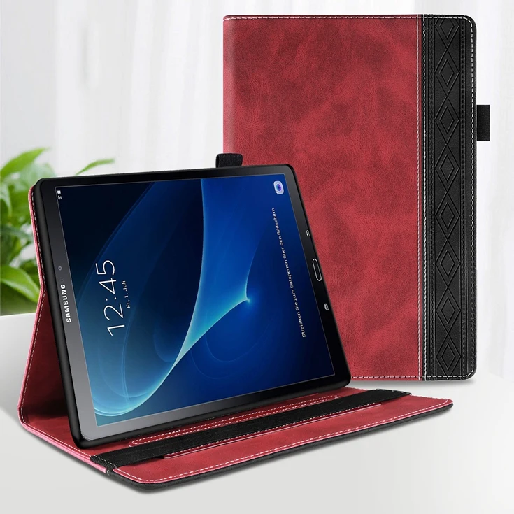 Hit Color Contrast Wallet Leather Case For Samsung Galaxy Tab A7 Lite T220 T225 A7Lite Tablet Dual Color Kickstand Cases Cover