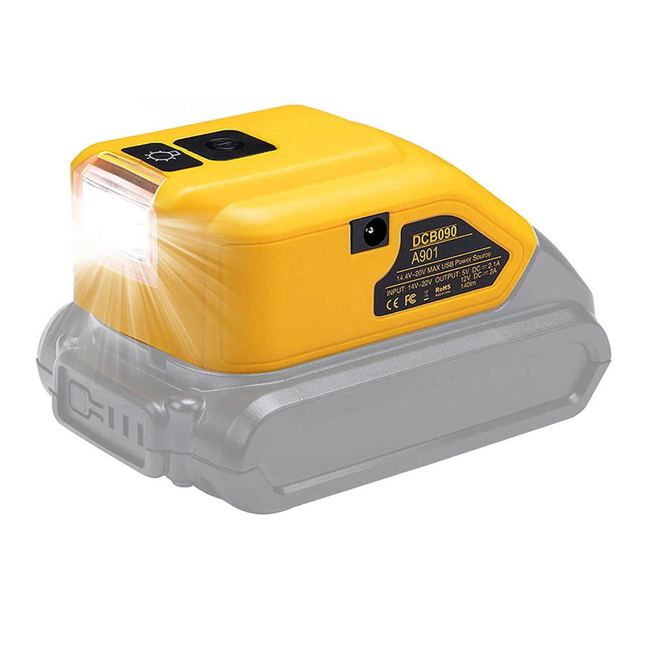 Power Inverter For makita 18-20v Battery For18v 20v Max Xr Lithium Batteries led work light power