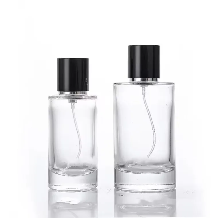 luxury 30ml 50ml blue Square Fancy Customize Color Empty Botella De Atomizer Glass Custom Perfume Bottle With Pump Spray