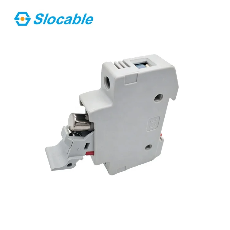 Slocable Good Quality TUV CE 1000V 1P 2P PV Solar Fuse Holder with 10X38mm DC Fuse 1A-30A